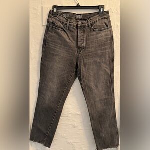 a.n.a Women's High-Rise Straight Jeans - Gray